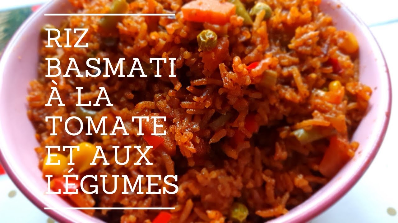 #riz #basmati #recette RIZ BASMATI à la TOMATE et aux LÉGUMES (JOLLOF RICE)