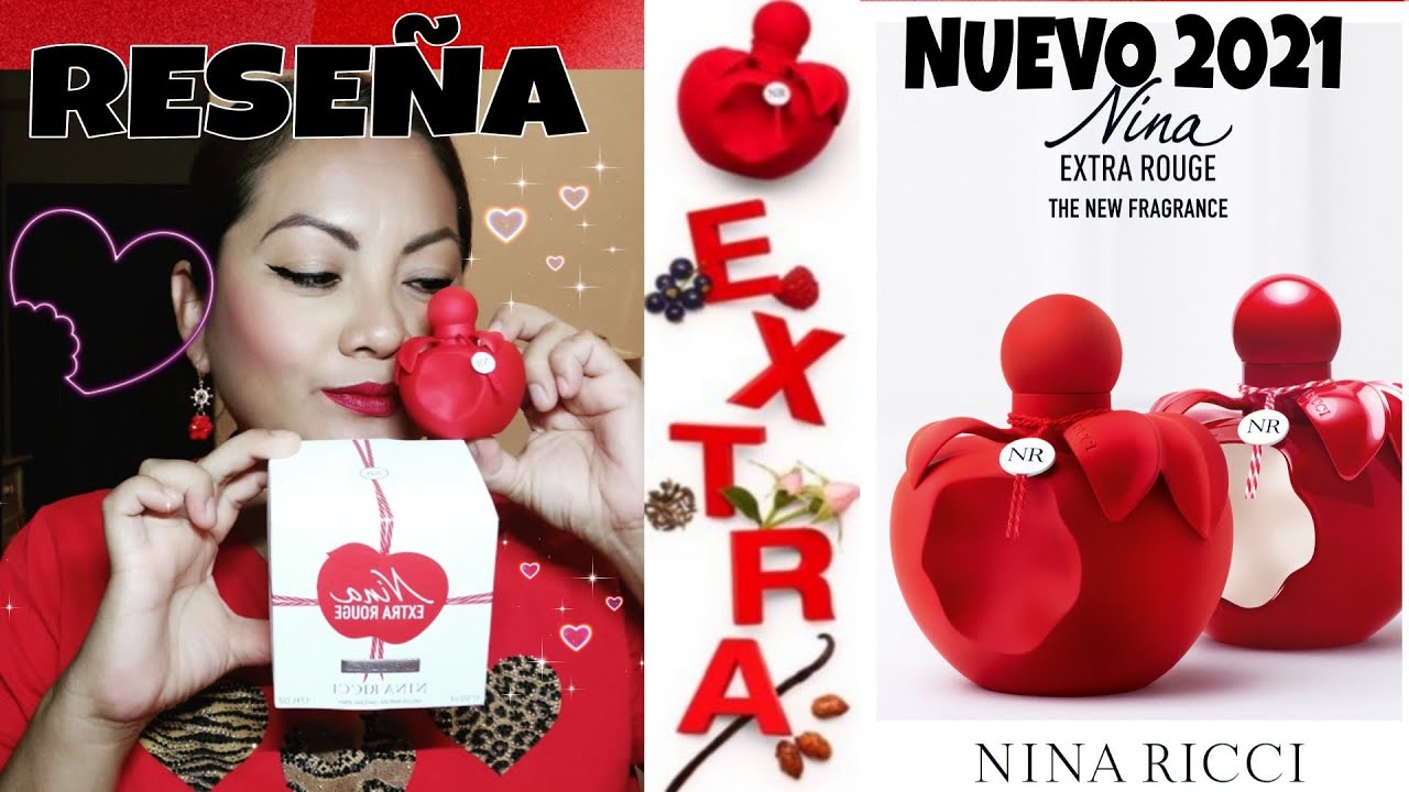 🍎NINA RICCI Nina EXTRA ROUGE EDP NUEVO 2021! Reseña🌹Unbonxing| Es más dulce🍬?
