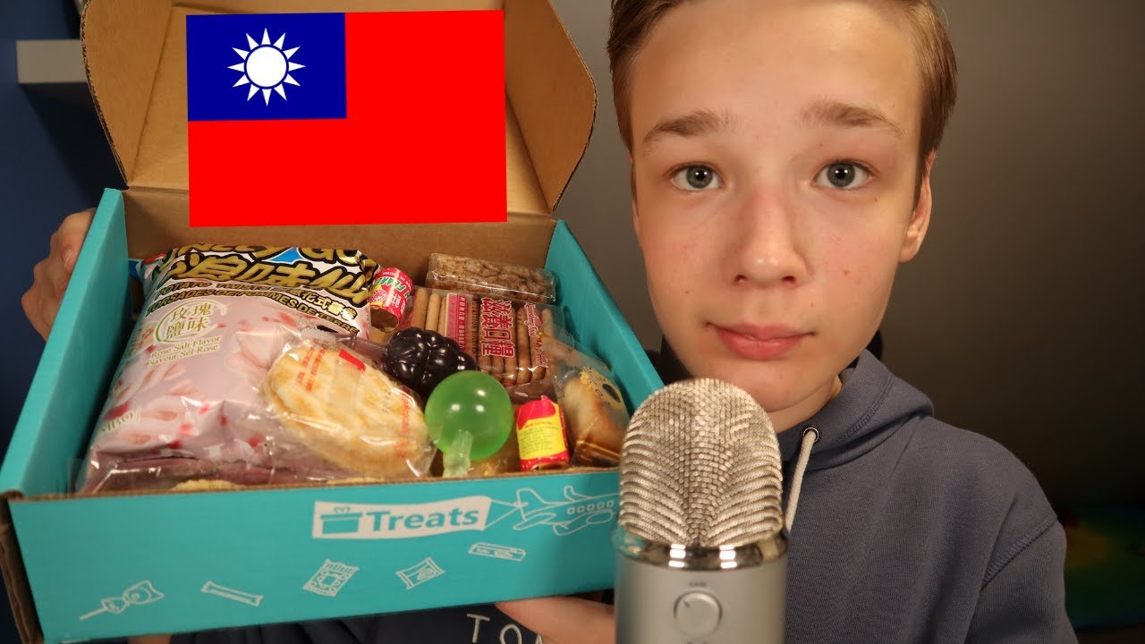 ASMR Mukbang | Trying Snacks From Taiwan🇹🇼 | Try Treats