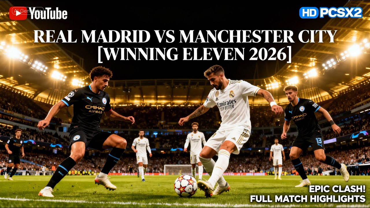 Геймплей Winning Eleven 2026 | Сандерленд против Манчестер Сити | PCSX2 HD 60 FPS