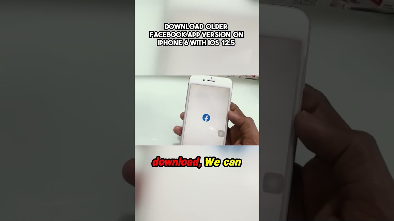 Download Facebook App Version on iPhone 6 with iOS 12 #IOS, #apprequires