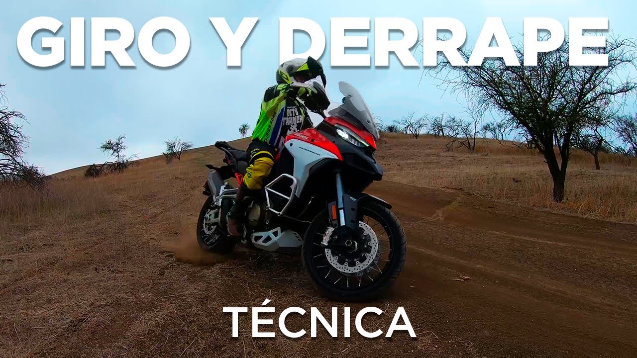 💡Cómo DERRAPAR y GIRAR en U cuando se acaba el camino. MotoTip