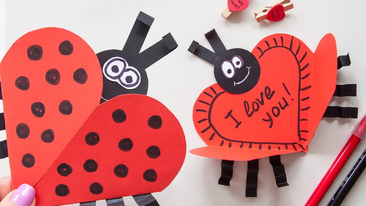 🐞 Веселе сонечко - дитяча листівка до Дня святого Валентина