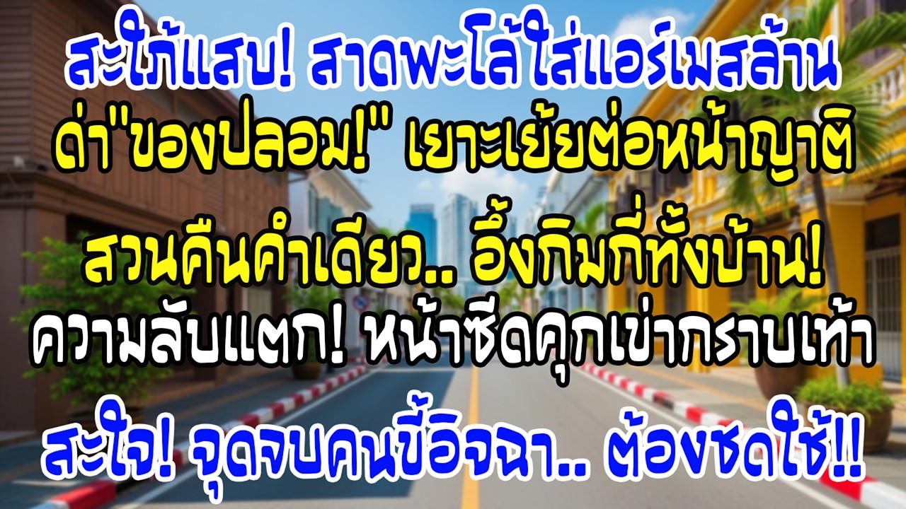 น้องสะใภ้สาดหมูพะโล้ใส่Hermès1ล้านหาว่าปลอม ฉันพูดคำเดียว…เธอซีด