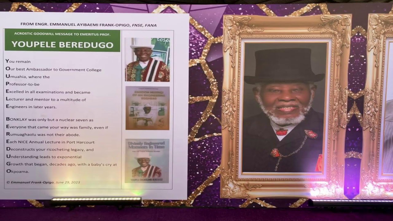 Funeral Service: Engr. Prof. Y. O. Beredugo ksc, MVE, OFR