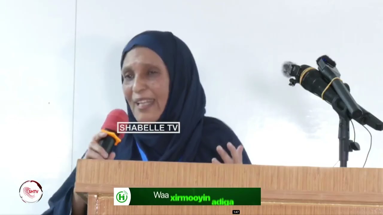 Musharax Dr Maryan Qaasim ''In aan isku sharaxo xilka Guddoomiyaha, igama ahan xil jacayl''.