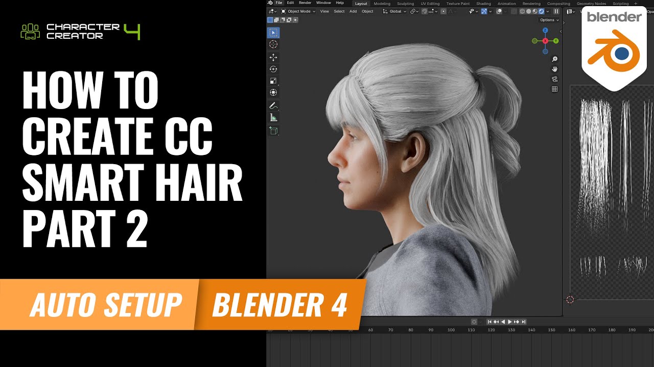 How to Create CC Smart Hair Part 2 | Character Creator 4 Tutorial