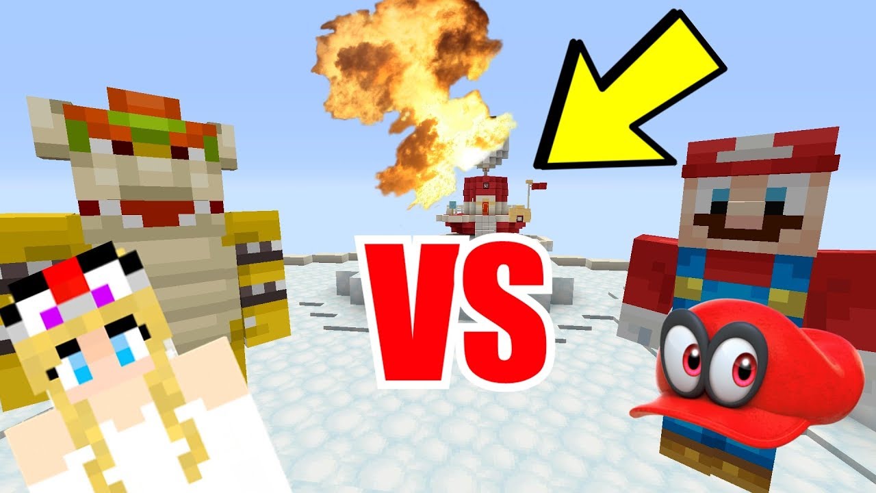 Minecraft Switch - Super Mario Series - BOWSER VS MARIO [ODYSSEY EXPLOSION] [244]