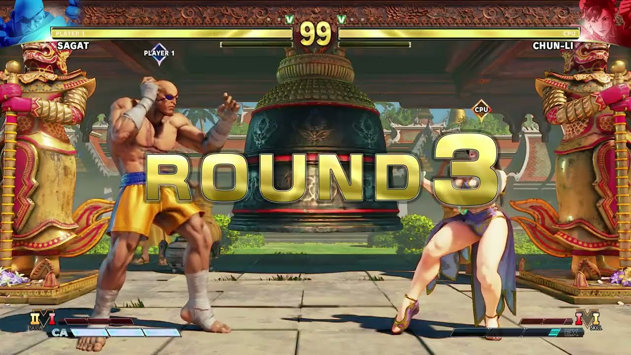 SAGAT VS CHUN-Lİ  (Hardest) - Street Fighter V                                @tolskotatv2783