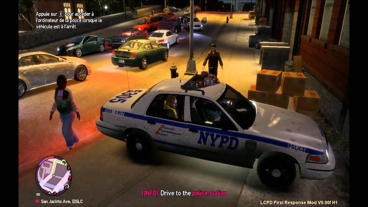 GTA 4: EFLC - NYPD  patroling