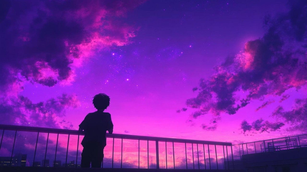 just us under the violet sky · soft lofi for focus