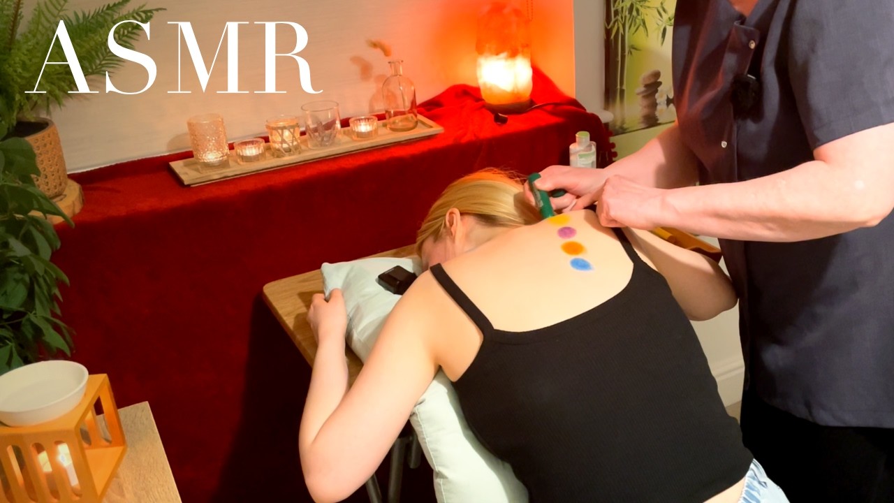 ASMR Marking and releasing muscular tension in the shoulders. (Unintentional ASMR, Real person ASMR)