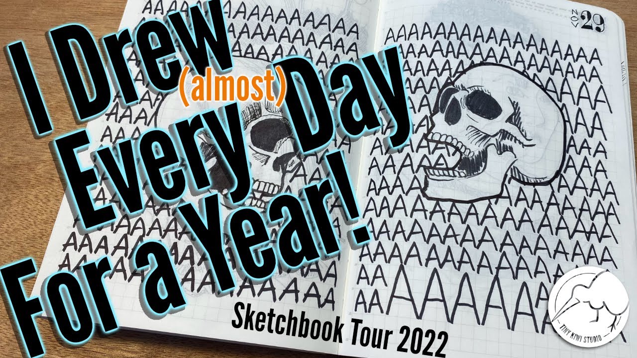 Sketchbook Tour: I Drew (almost) Every Day for a Year!