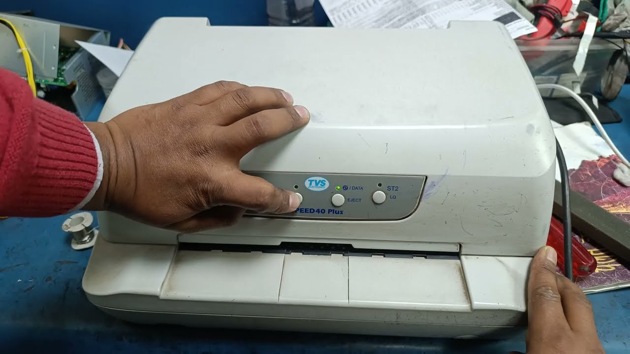 How to calibration TVS speed 40 plus printer step by step & troubleshooting