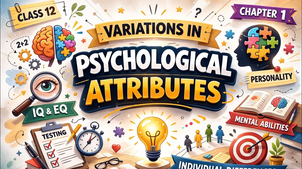 Psychology Chapter 1: Variations in Psychological Attributes | Class 12 Psychology