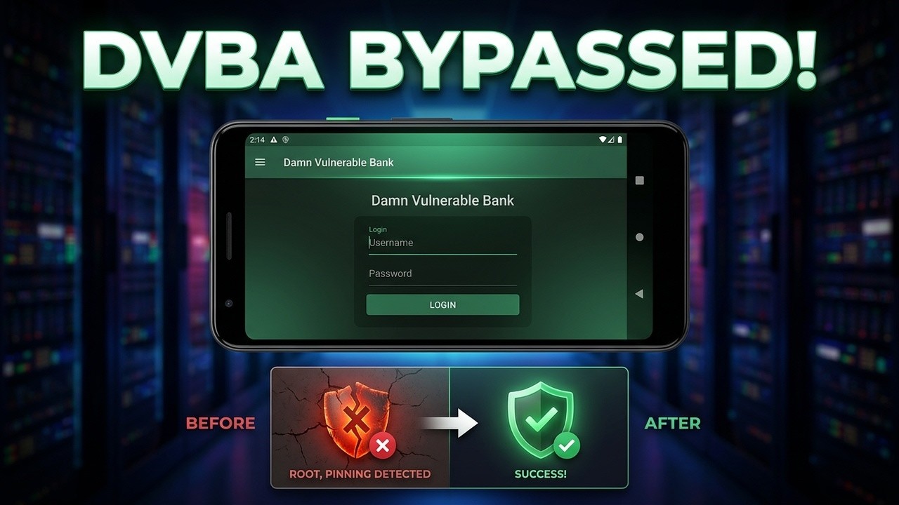 Bypass SSL Pinning, Emulator, Root & Frida Detection in DVBA (Damn Vulnerable Bank) APK | Full Guide