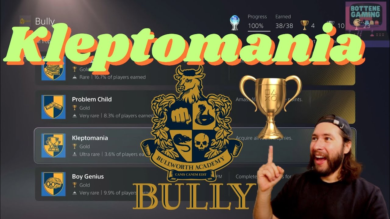 Bully - All Room Trophies - Kleptomania trophy guide #bullygame #bullytrophyguide #kleptomaniatrophy