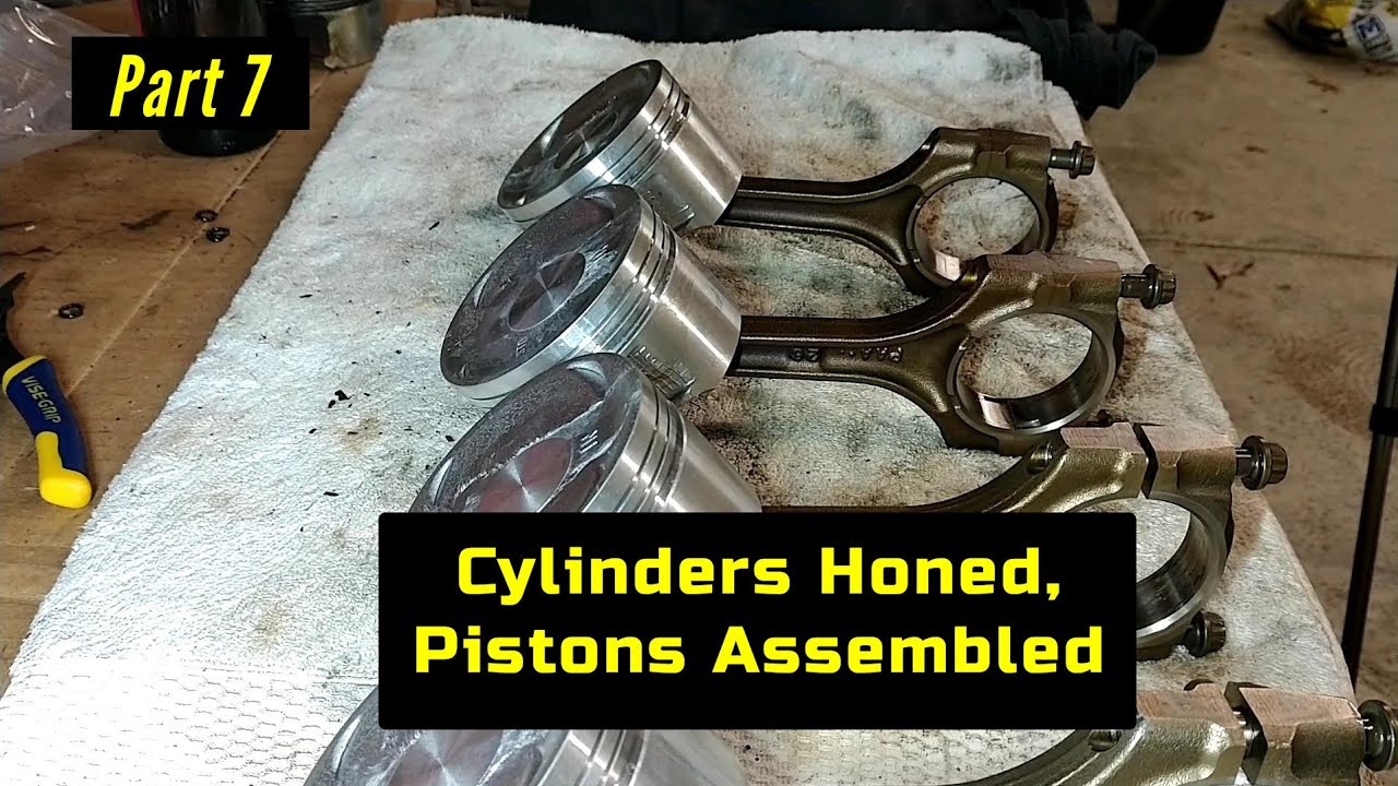 F23 Honda Accord Engine Rebuild Part 7: Honing Cylinders, Piston Assembly and Piston Ring Gaps
