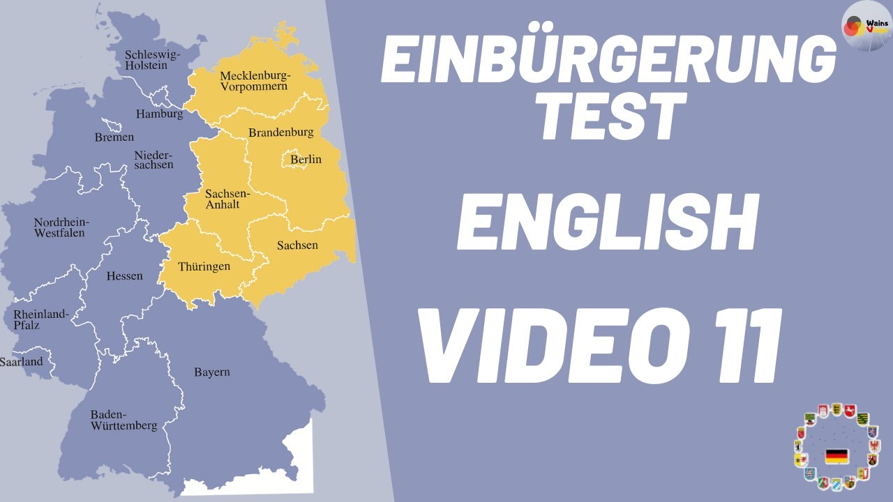 Einbürgerungstest in English| Video 11: Questions 293-300| Lebens in Deutschland |Orientierungskurs|
