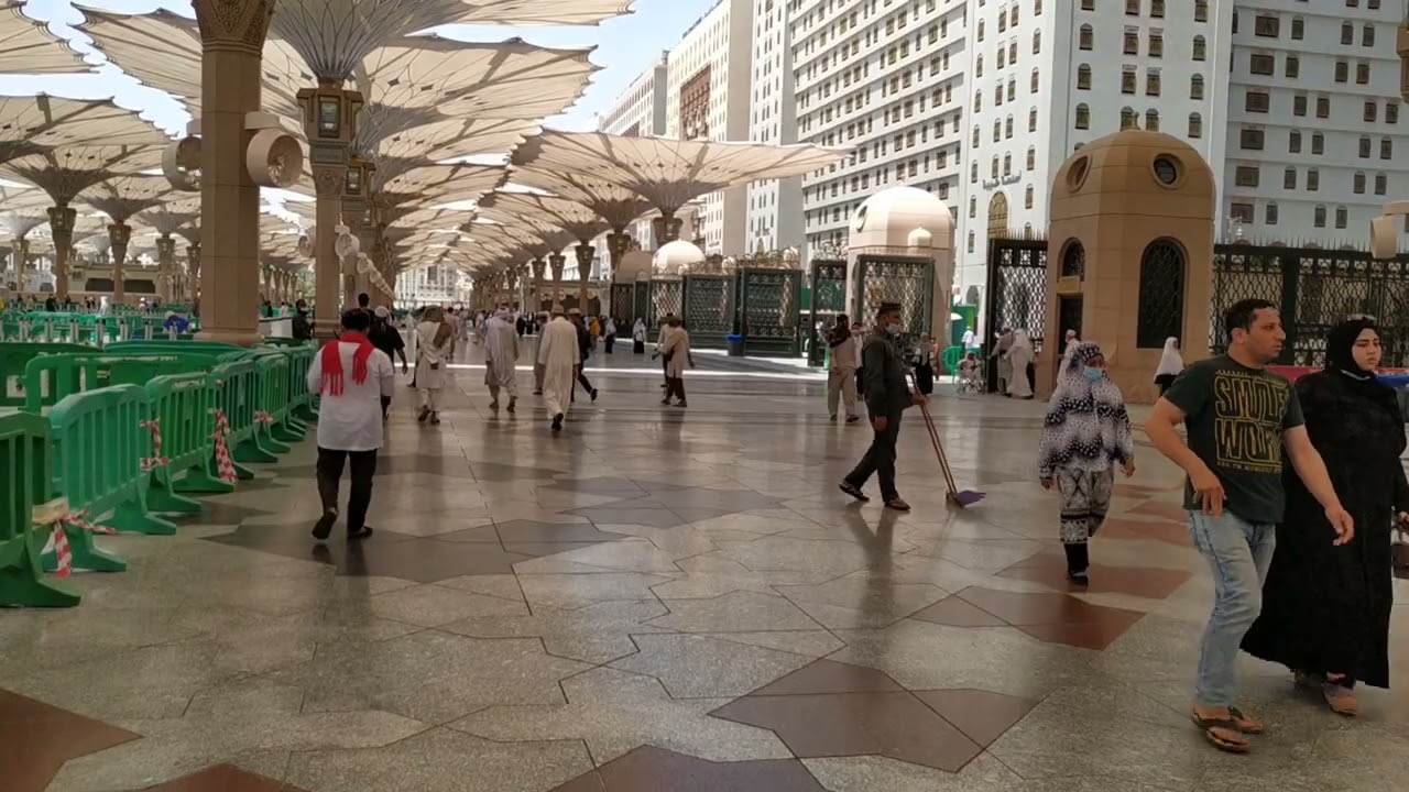 تغير ارقام الابواب الخارجية للمسجد النبوي من الناحية الشماليه