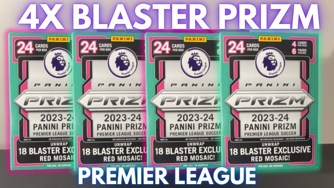 Auto Pull | 4x Blaster Box | 2023-24 Panini Prizm EPL Premier League Soccer Opening | Red Mosaics