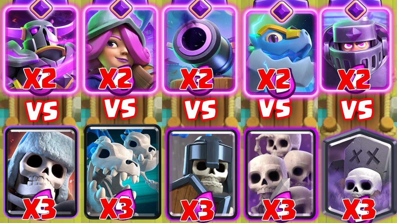 Team Evolutions X2 Vs Skeletons X3 |Clash Royale