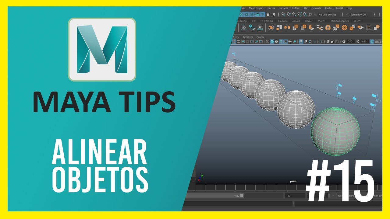 Tutorial Maya tips  #15  Alinear objetos / Align Tool