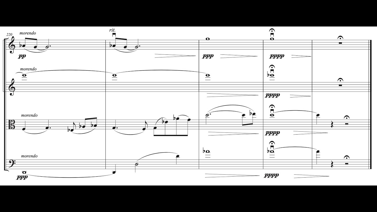 Jace Mankins: Reflection for String Quartet