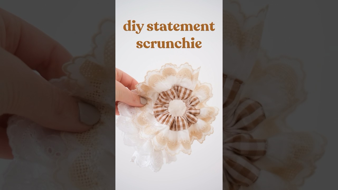 How to make a statement scrunchie ✂️ #diy #sewingideas