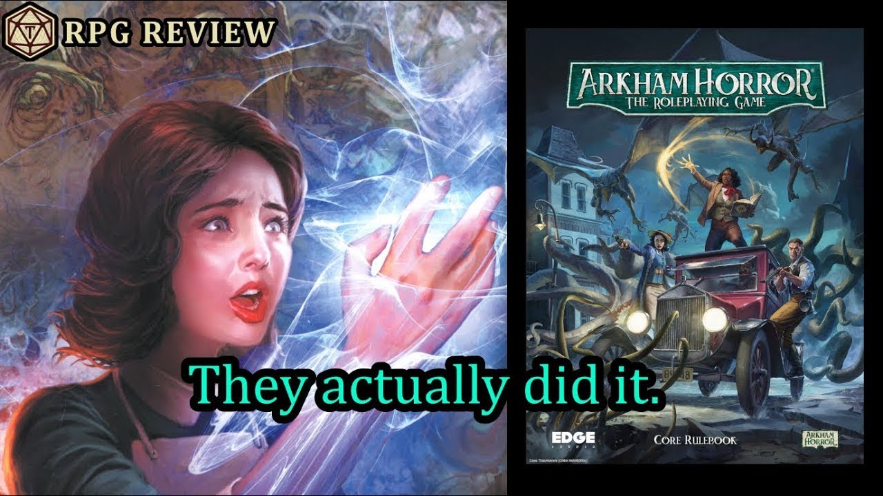 The Arkham Horror core rules are weird, but they work  || RPG Review