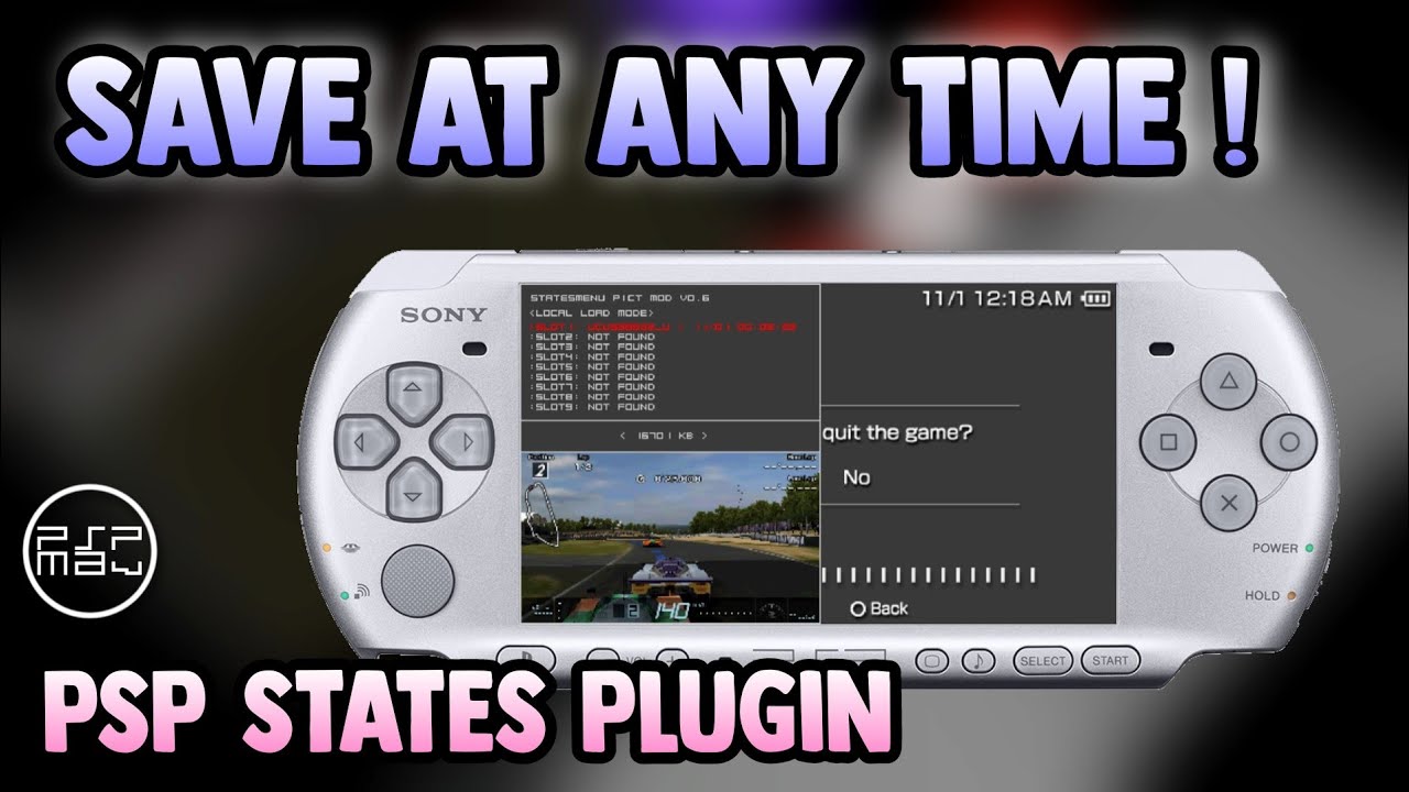 PSP States plugin ( Save your game at any time )