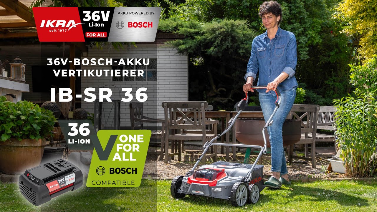 ikra Bosch Vertikutierer IB SR 36