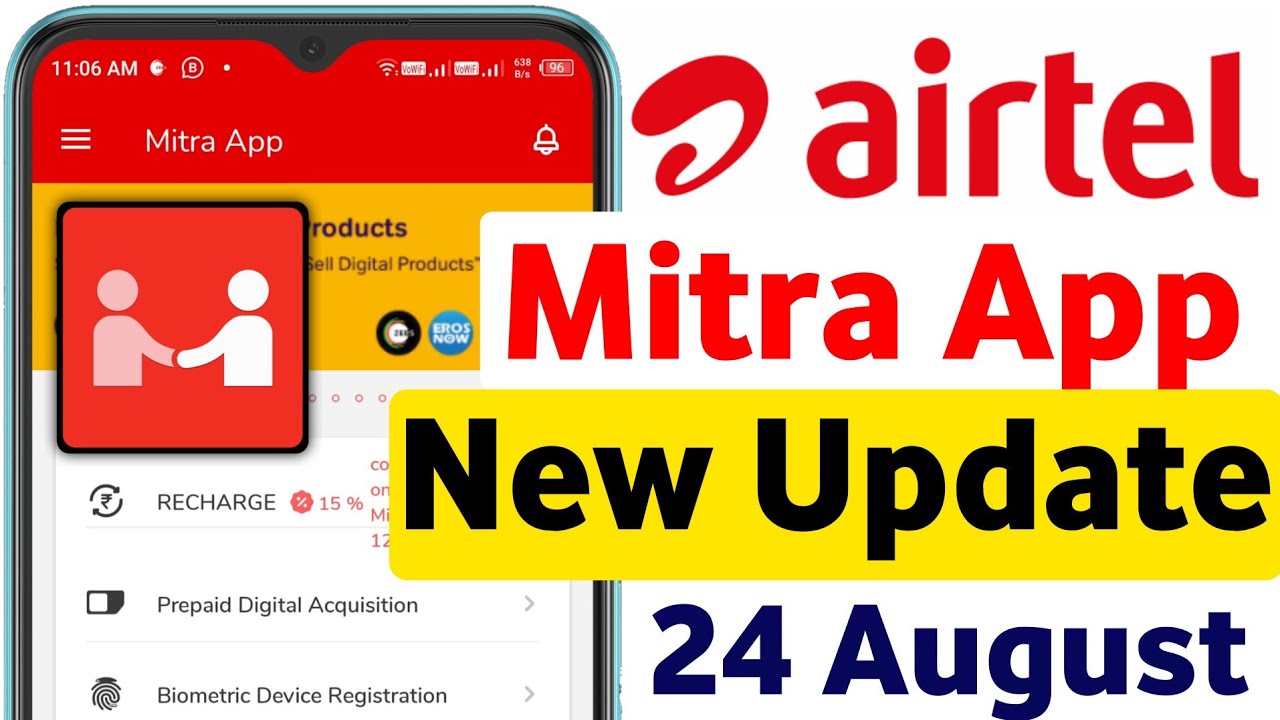 Airtel Mitra App New Update 24 August 2023 Airtel Mitra New Version 5.29 Airtel Retailer Update 2023