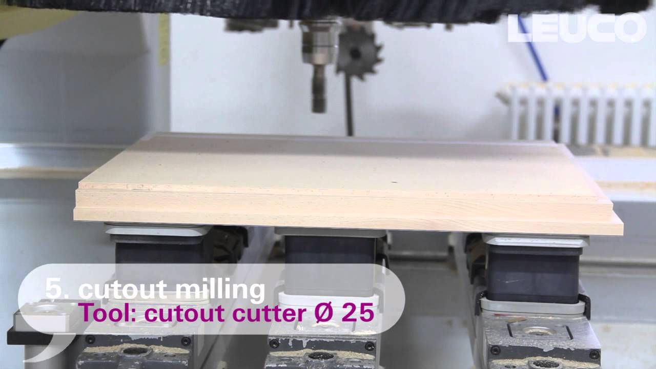 Cutting of a door with the LEUCO p-System