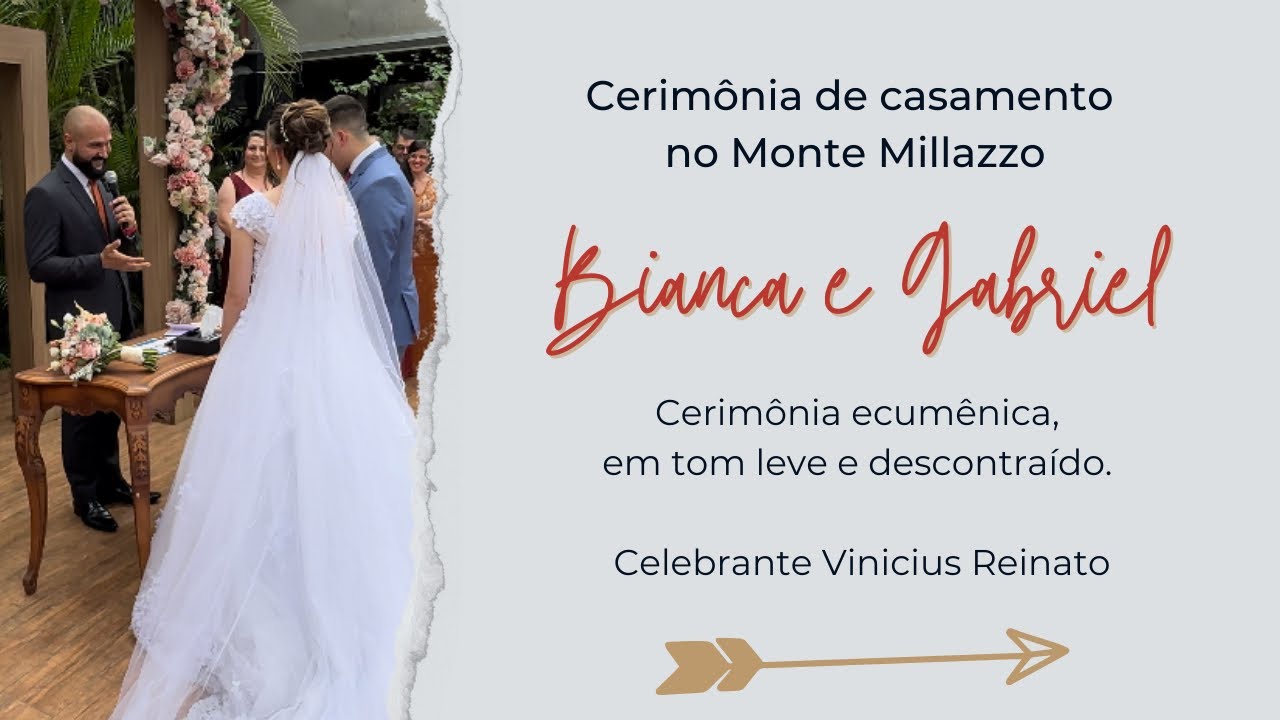 Cerimônia de casamento da Bianca e do Gabriel, no Monte Millazzo