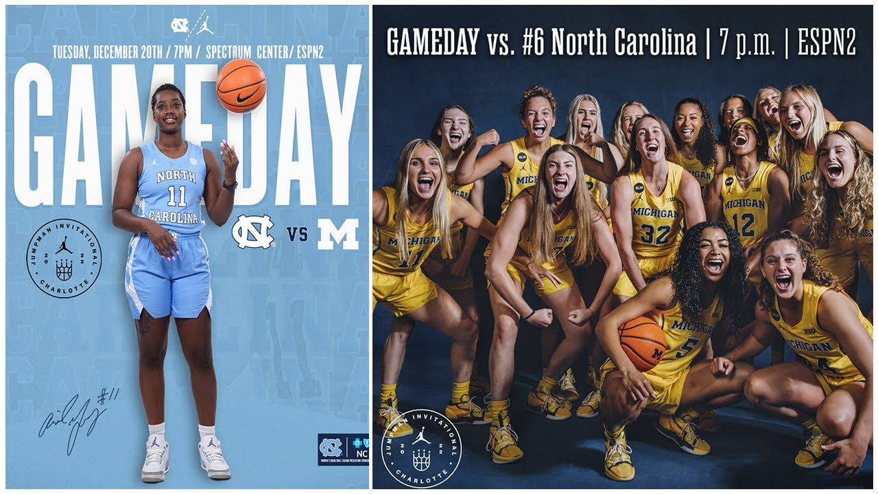 No. 6 North Carolina vs No. 19 Michigan | 2022 Jumpman Invitational | 12.20.22