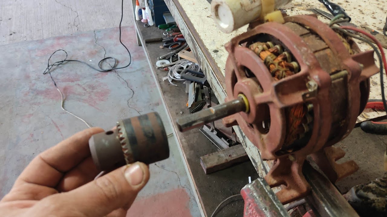 como fazer um esmeril caseiro com motor de tanquinho