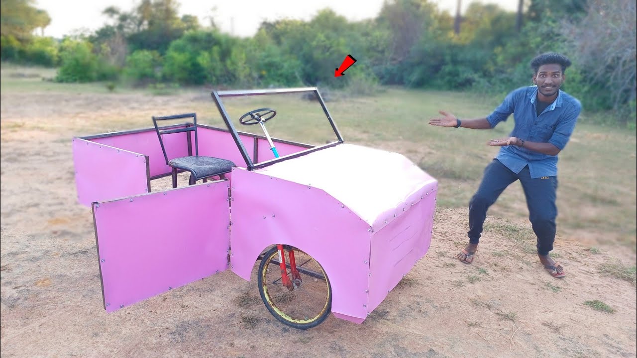 Cycle Car Making  90% car Designing | இது சைக்கிளா இல்லை  கார்-ஆ..! Sathish