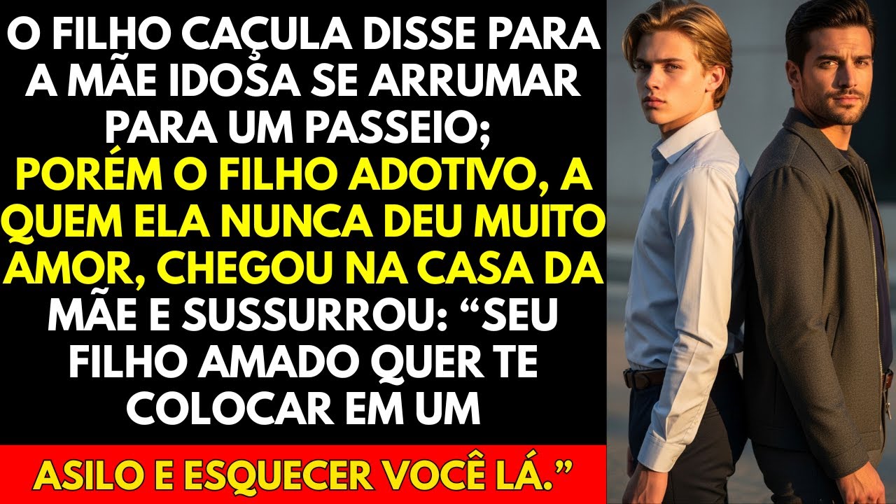 O filho caçula disse para a mãe idosa se arrumar para um passeio; porém o filho adotivo, a quem...