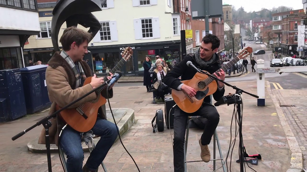 Paint It, Black - The Rolling Stones (cover by duo - busking)