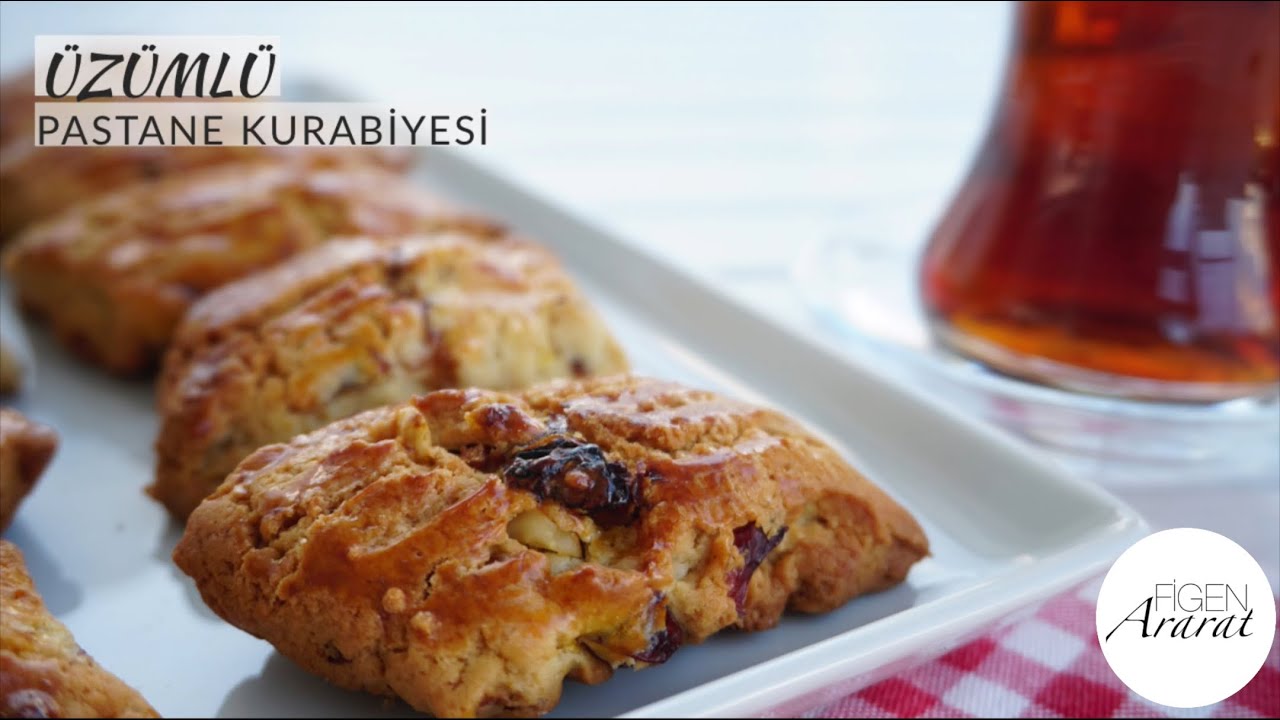 Tam kıvamında Üzümlü pastane kurabiyesi / Figen Ararat
