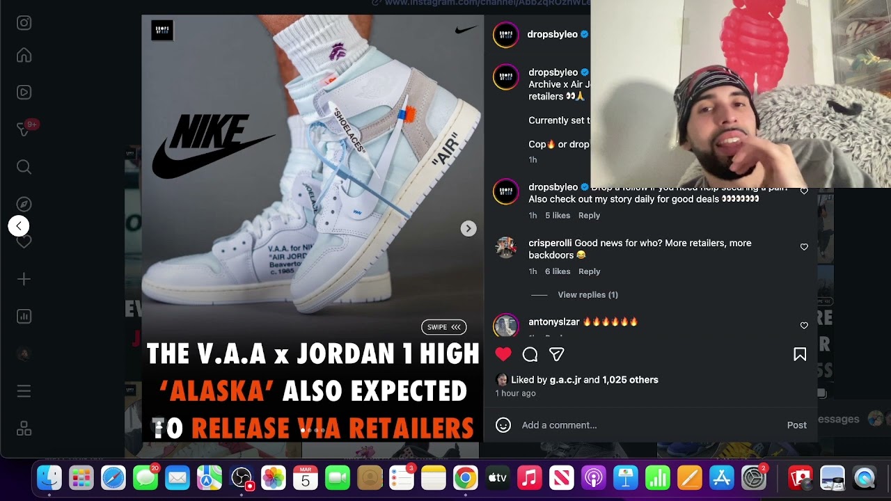 ОТЛИЧНЫЕ НОВОСТИ! НЕ ТАК УНИКАЛЬНО! ВИРДЖИЛ АБОХ СОХРАНЯЕТ В АРХИВЕ ОБНОВЛЕНИЯ О ВЫХОДЕ AIR JORDA...