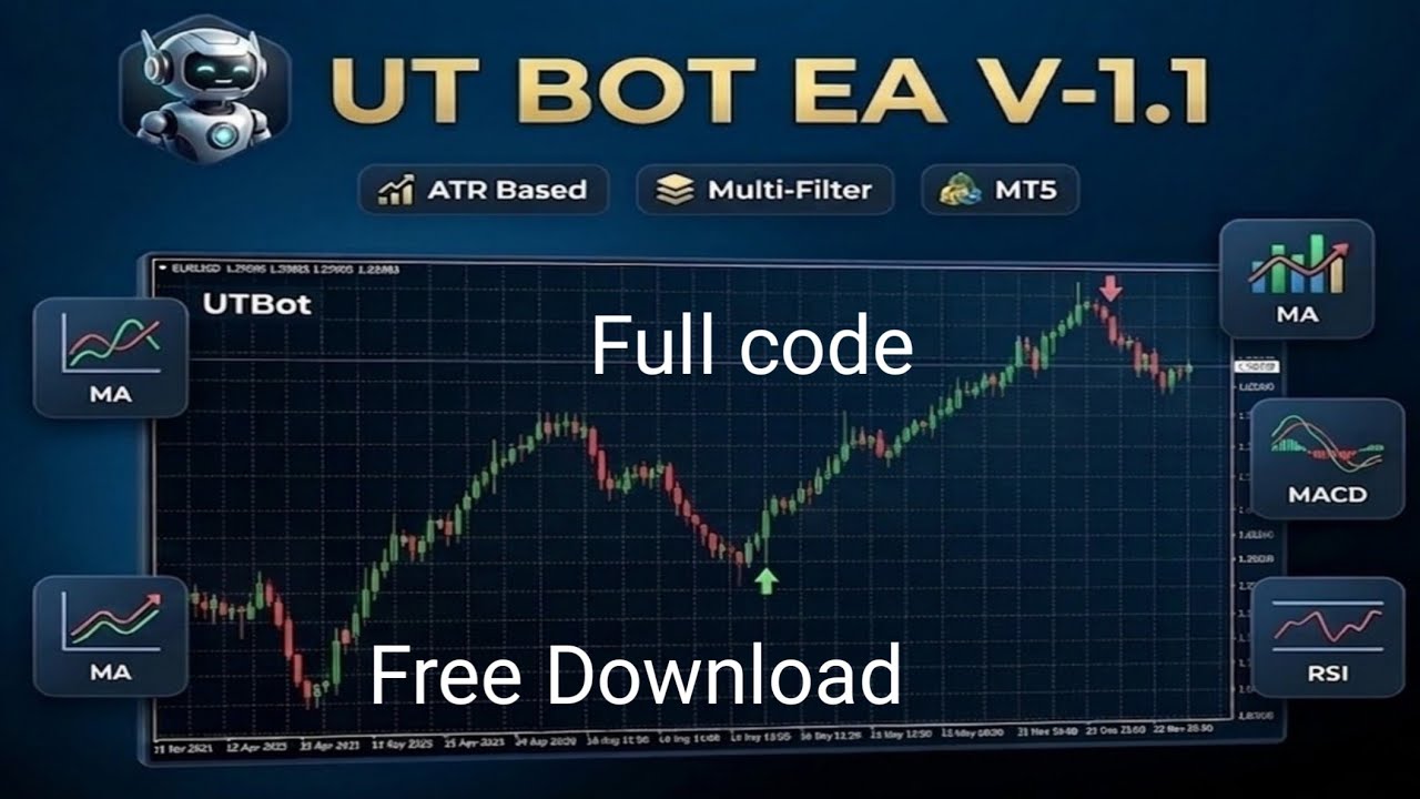 🚀 FREE UT Bot EA V-1.1 for MT5 &ndash; Full Setup Guide + Source Code Download