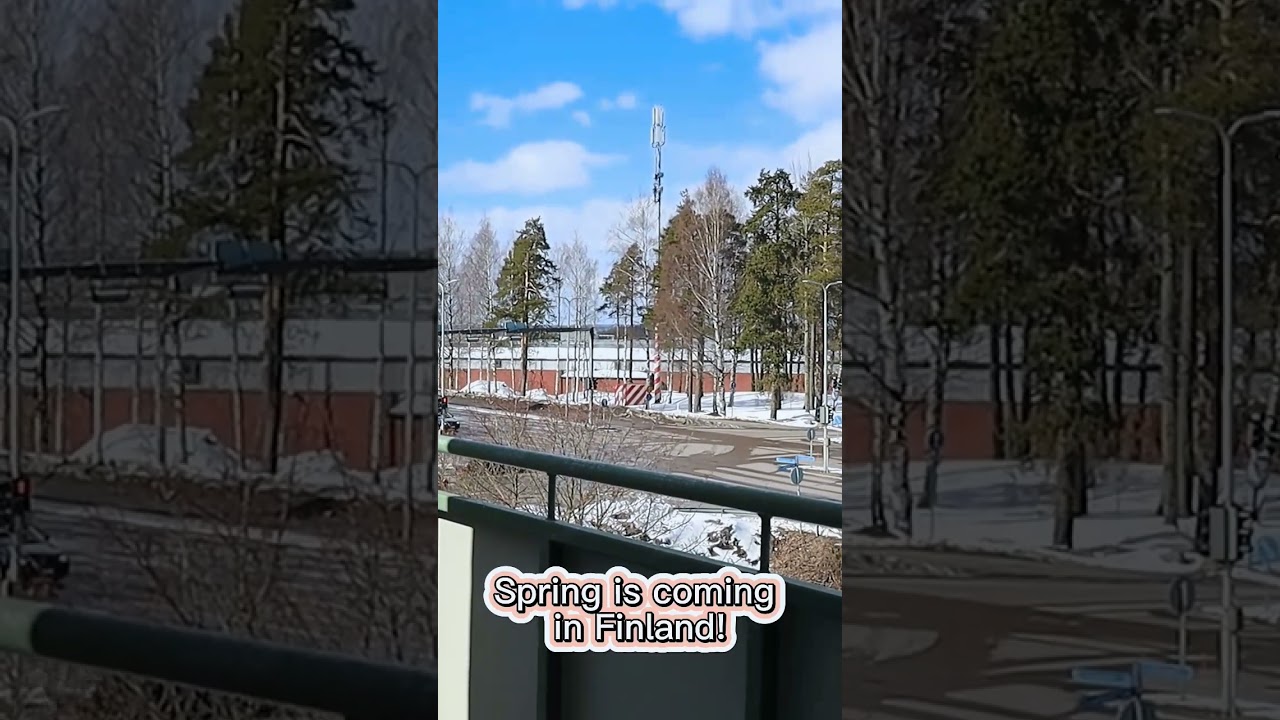 my first spring in Finland! 🤣 