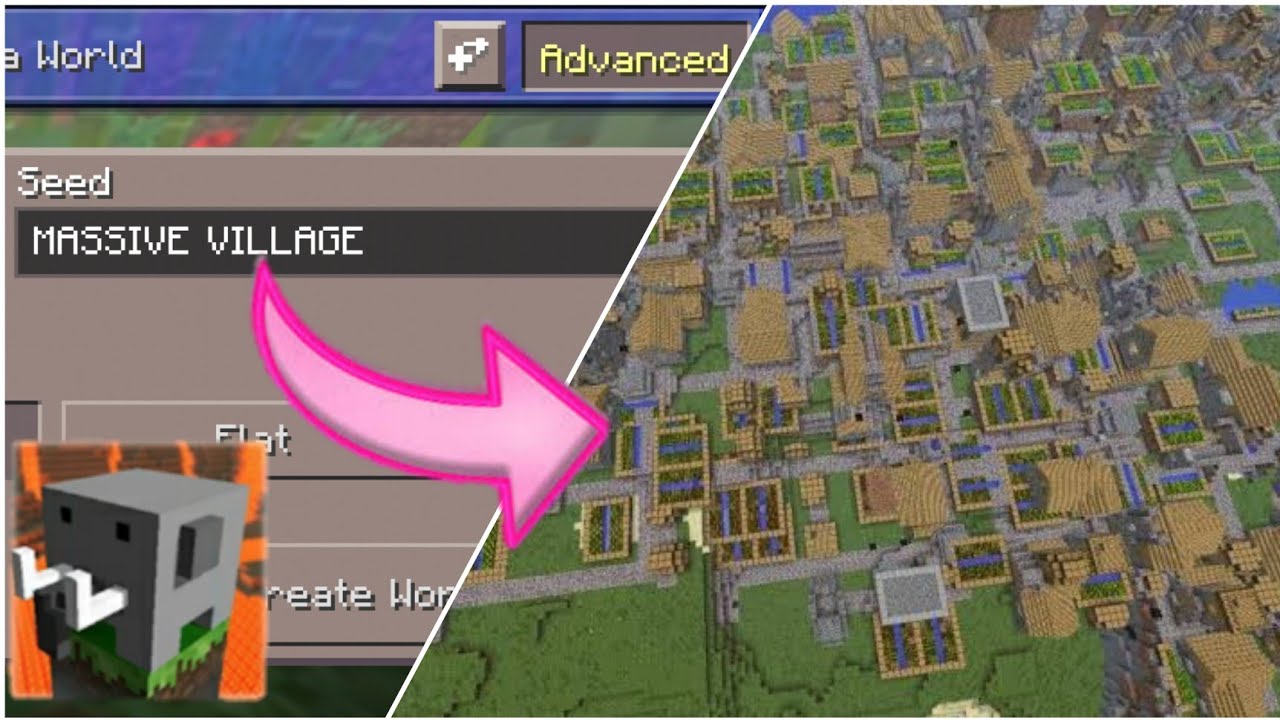 MASSIVE VILLAGE SEED IN CRAFTSMAN BUILDING CRAFT