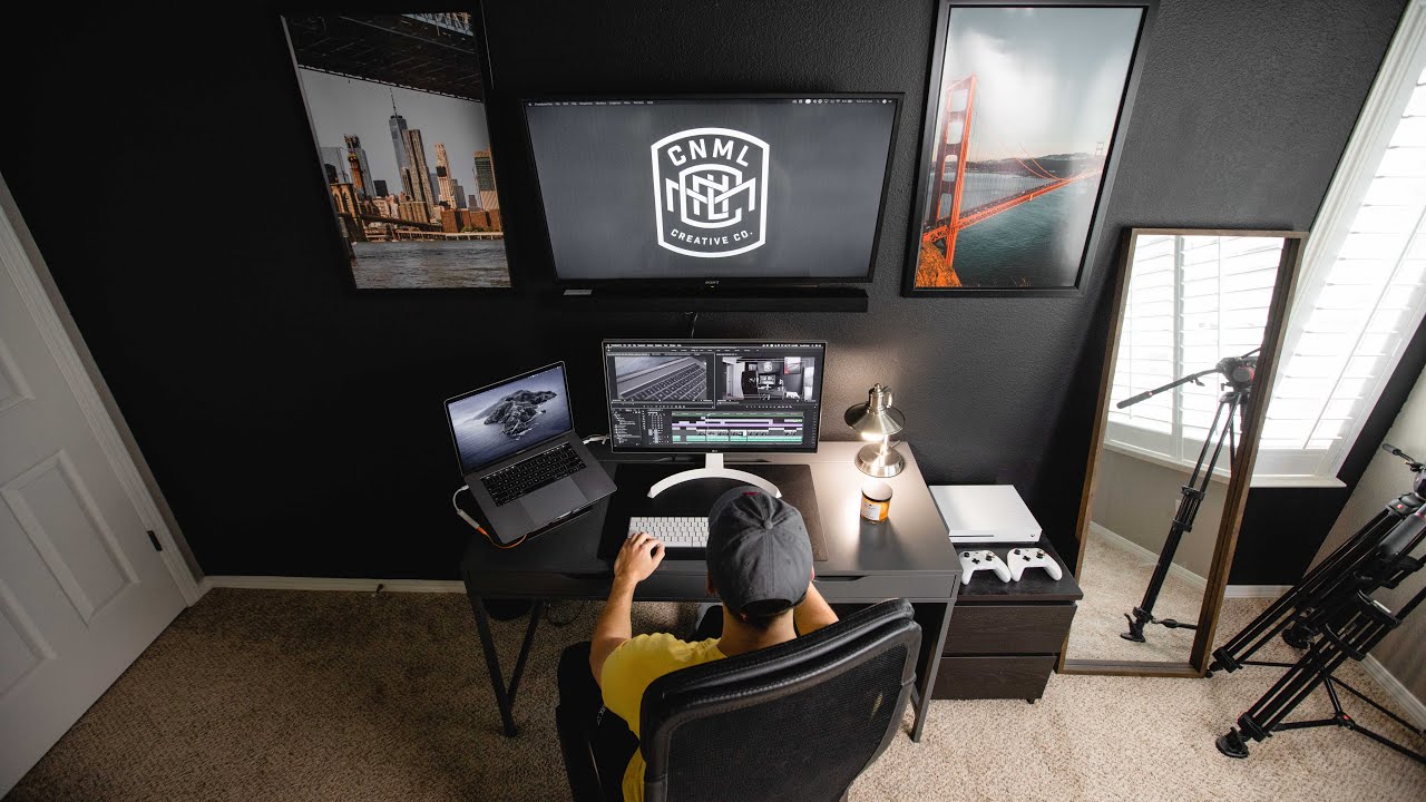 My Desk Setup + Minimal Home Office Tour 2020!