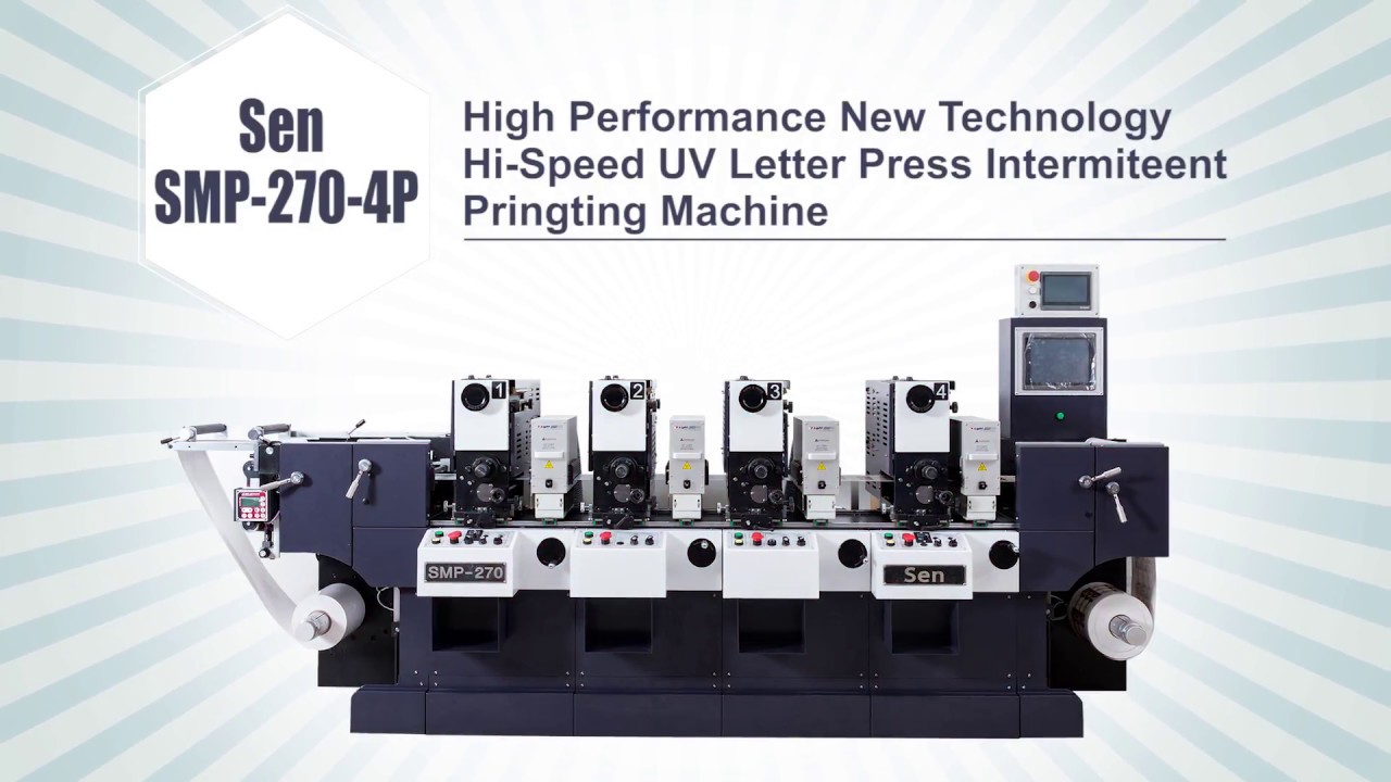 Sen SMP 270 - Letter Press Intermittent Label Printing Machine