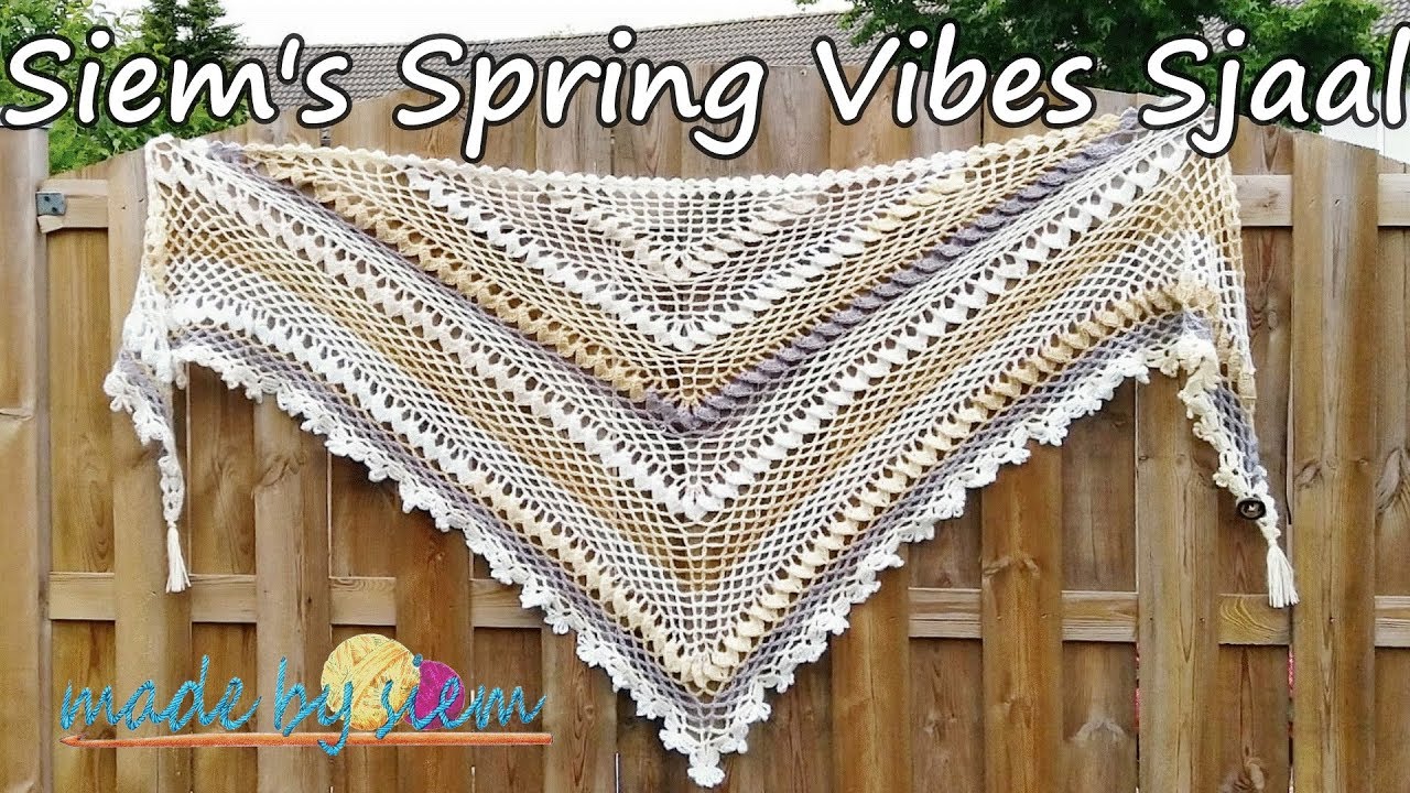Siem's Spring Vibes Sjaal - Haken - Tutorial - Nederlands