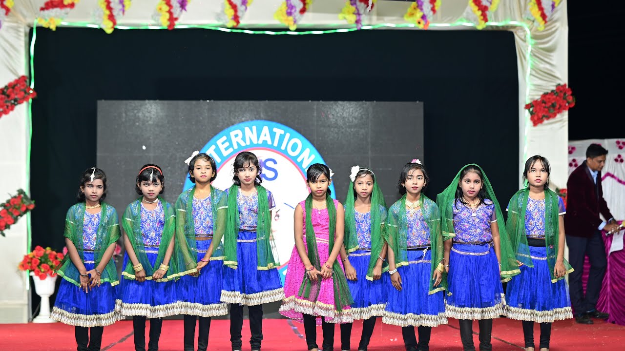 Baje Bainsi Naache Ghungura || Std-3 Girls Group || Kautilya International School || Annual Day 2025