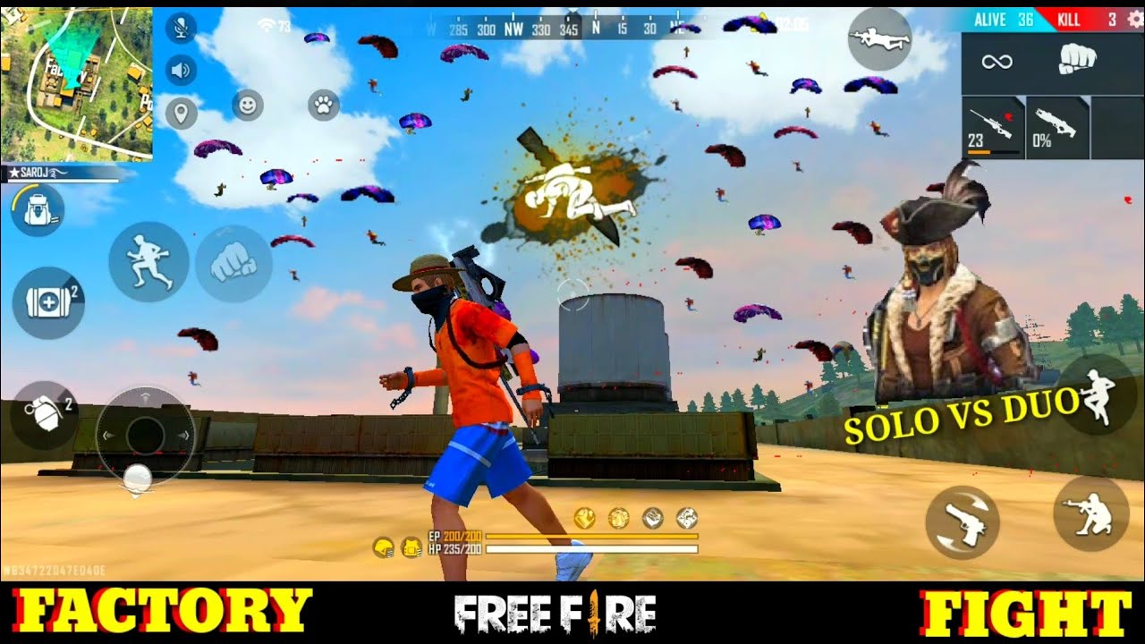 free fire factory overpower headshot gameplay  - ff fist fight booyah - [Garena free fire]